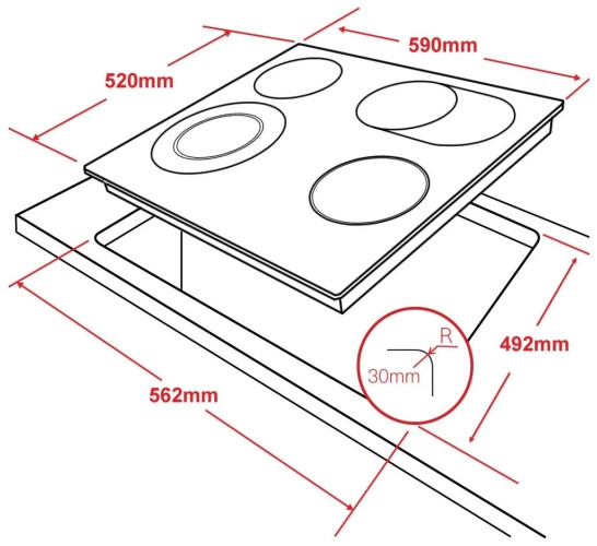 Электрическая варочная панель Ginzzu HCC-462