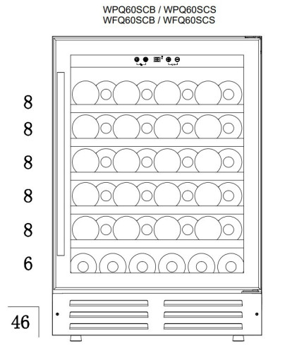 Винный шкаф Cold Vine C66-WM1-BAR