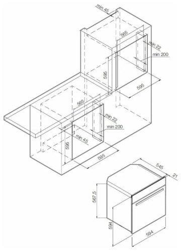 Электрический духовой шкаф GRAUDE BE 60.3 S