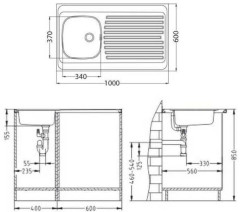 Кухонная мойка Alveus Classic 70 NAT 1108745