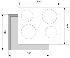 Электрическая варочная панель Lex EVH 641 BL