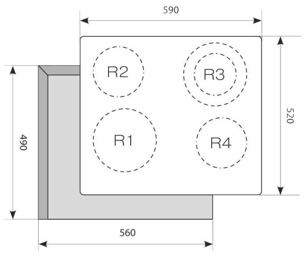 Электрическая варочная панель Lex EVH 641 BL