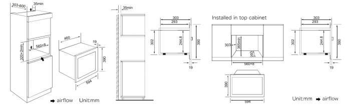 Встраиваемая микроволновая печь Weissgauff HMT-206 404 316