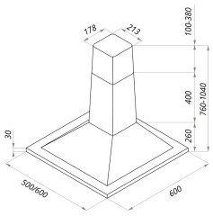 Кухонная вытяжка MAUNFELD RETRO FRAME 60