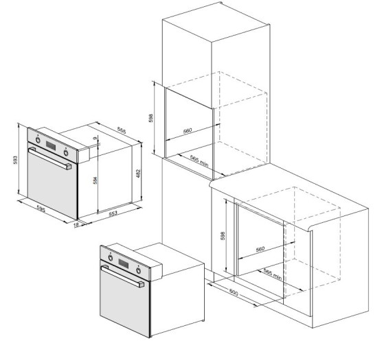 Электрический духовой шкаф Weissgauff EOV 291 PDB Black Edition