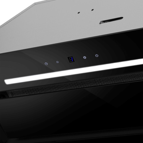 Встраиваемая вытяжка MAUNFELD TRAPEZE 602SGG черный