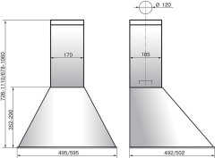 Кухонная вытяжка Elikor Эпсилон 50П-430-П3Л топленое молоко/золото