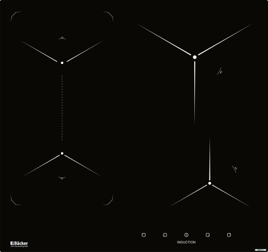 Индукционная варочная панель Backer BIH604 1T S5 Black