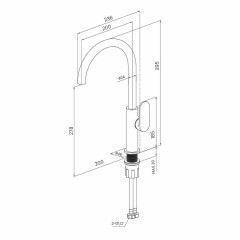 Смеситель для кухни Milardo M01SBJHM05