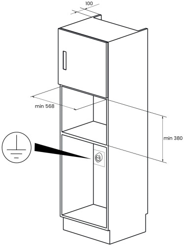 Встраиваемая микроволновая печь Kuppersberg RMW 393 C Bronze