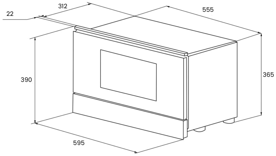 Встраиваемая микроволновая печь Kuppersberg RMW 393 C Bronze