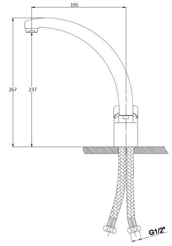 Смеситель для кухни Kaiser County 55244-9