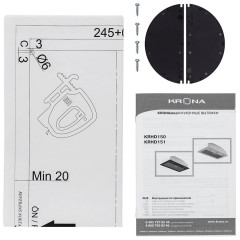 Встраиваемая вытяжка Kronasteel Liusa 600 Glass White PB