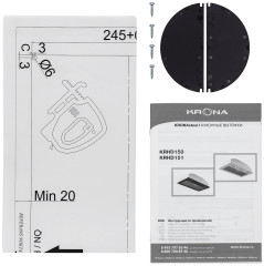 Встраиваемая вытяжка Kronasteel Liusa 600 Glass White PB
