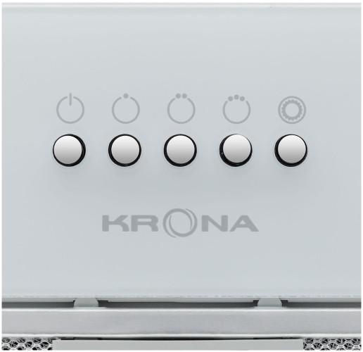 Встраиваемая вытяжка Kronasteel Liusa 600 Glass White PB