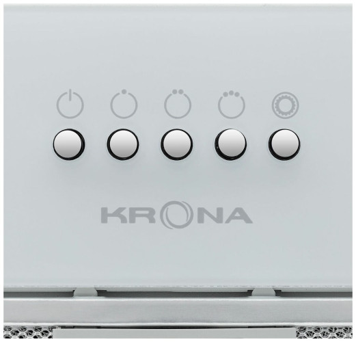 Встраиваемая вытяжка Kronasteel Liusa 600 Glass White PB