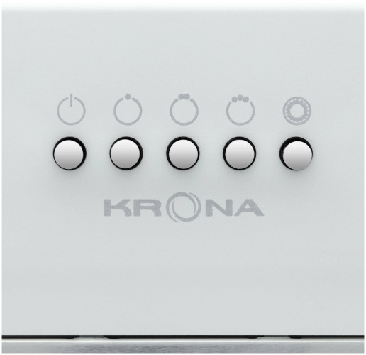 Встраиваемая вытяжка Kronasteel Liusa 600 Glass White PB