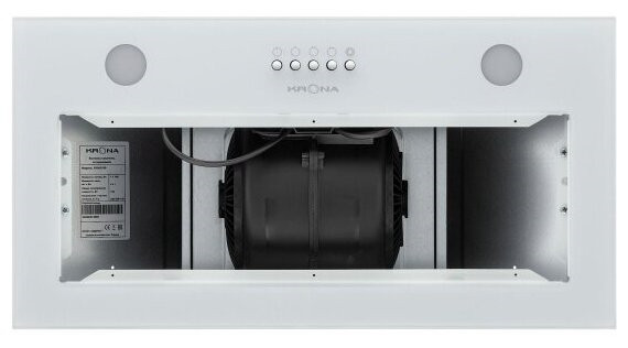 Встраиваемая вытяжка Kronasteel Liusa 600 Glass White PB