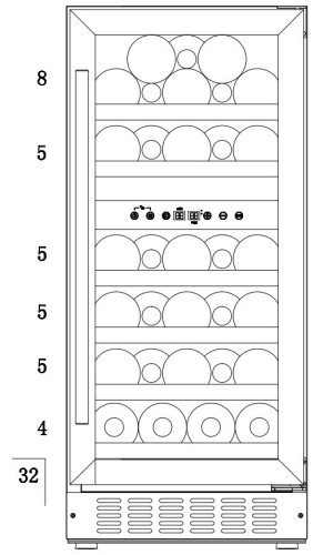 Винный шкаф IP Industrie CEX 4511 VU