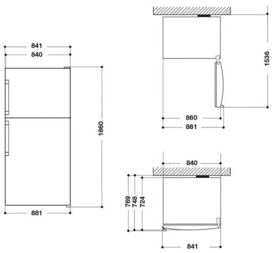 Холодильник Whirlpool W84TE 72 M Dual