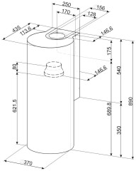 Кухонная вытяжка Smeg KR37XE