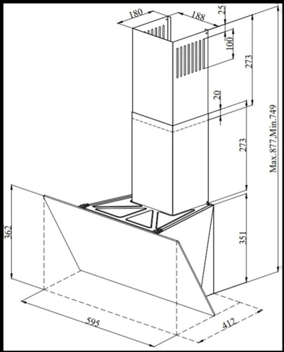 Кухонная вытяжка Konigin Loon 60