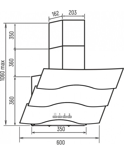 Кухонная вытяжка Schtoff Nacha 600 Black