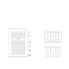 Встраиваемый винный шкаф Dunavox DAU-32.81SS