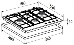 Газовая варочная панель Zigmund &amp; Shtain MN 145.61 B