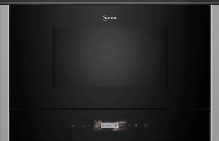 Встраиваемая микроволновая печь Neff NR4WR21N1 черный/нержавеющая сталь