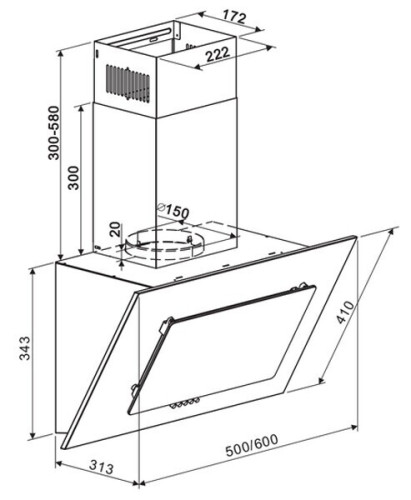 Кухонная вытяжка Maunfeld Tower A 60 белый
