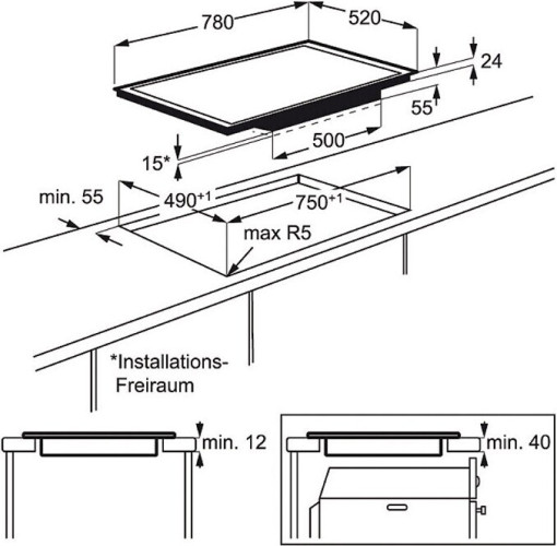 Индукционная варочная панель Electrolux EHO 8840 FOG