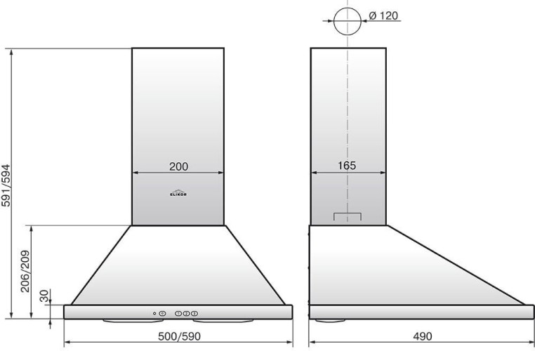 Кухонная вытяжка ELIKOR Оптима 60П 400 ПЗЛ белый