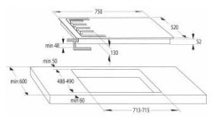 Газовая варочная панель Gorenje GW 751 X