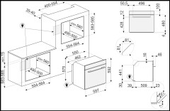Электрический духовой шкаф Smeg SFP6101TVNO