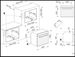 Электрический духовой шкаф Smeg SFP6101TVNO