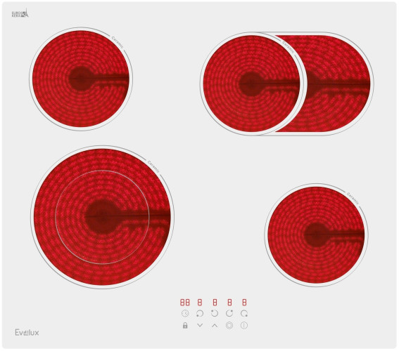 Электрическая варочная панель Evelux HEV 642 W
