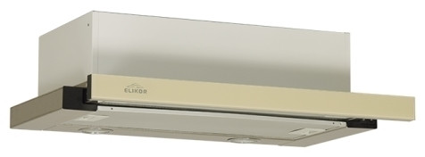 Встраиваемая вытяжка Elikor Интегра Glass 45Н 400 В2Г нержавеющая сталь бежевое стекло
