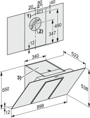 Кухонная вытяжка Miele DA 6498