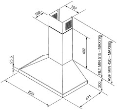 Кухонная вытяжка Smeg KD9XE