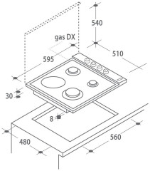 Комбинированная варочная панель Candy CLG 631 SPX