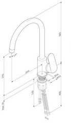 Смеситель для кухни AM.PM Like F8007S00
