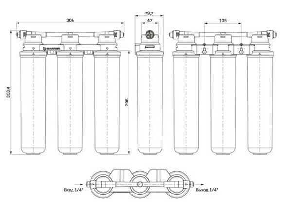 Смеситель для кухни AM.PM Like F8007S00