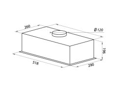 Встраиваемая вытяжка Homsair Crocus Push 52 белая