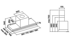Встраиваемая вытяжка Falmec Virgola Touch 60