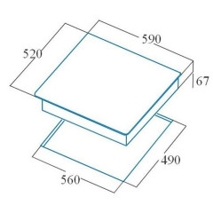 Электрическая варочная панель Cata TDG 6003