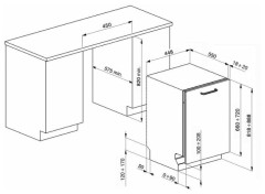 Посудомоечная машина Smeg STA4525IN