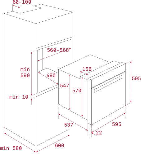 Электрический духовой шкаф Teka HRB 6400 ANTHRACITE OB
