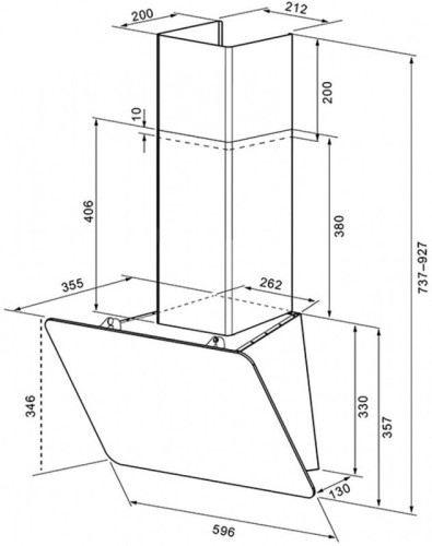 Кухонная вытяжка Krona Liora 600 S белый