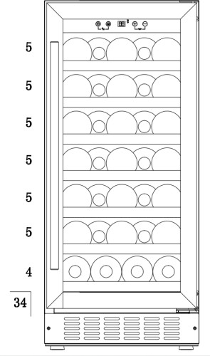 Винный шкаф Temptech WPQ38SCS